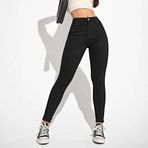 Slant Pocket Skinny Jeans